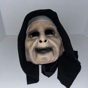 Nun Halloween mask for adults 100% polyester